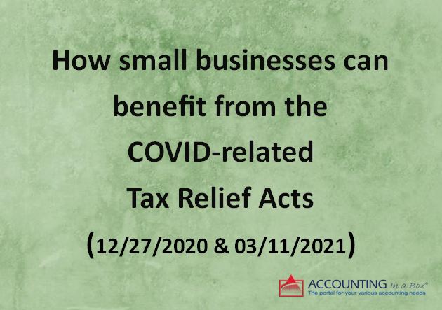 Covid Related Tax Relief Acts